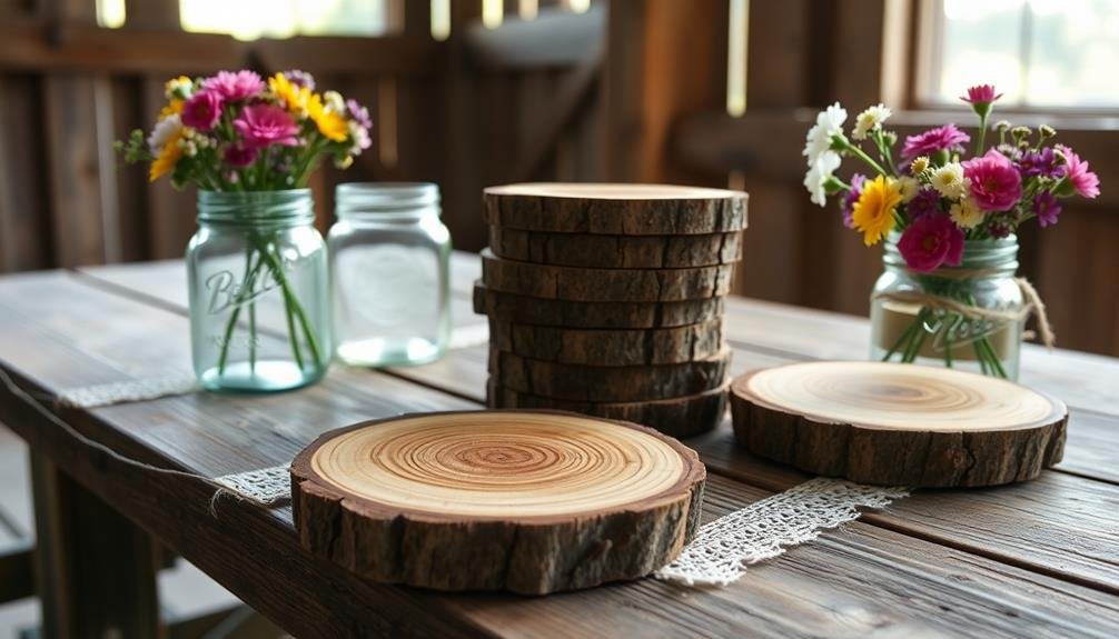 artisan crafted wooden coasters