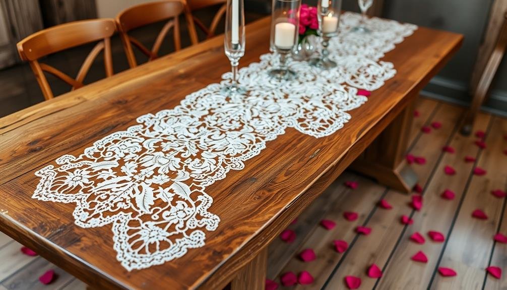 artisanal fabric table decor