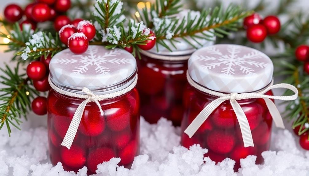 autumnal preserves in jars