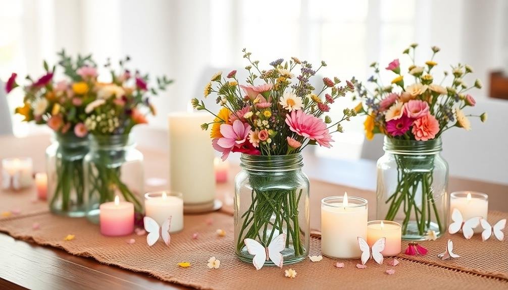 budget friendly spring wedding centerpieces