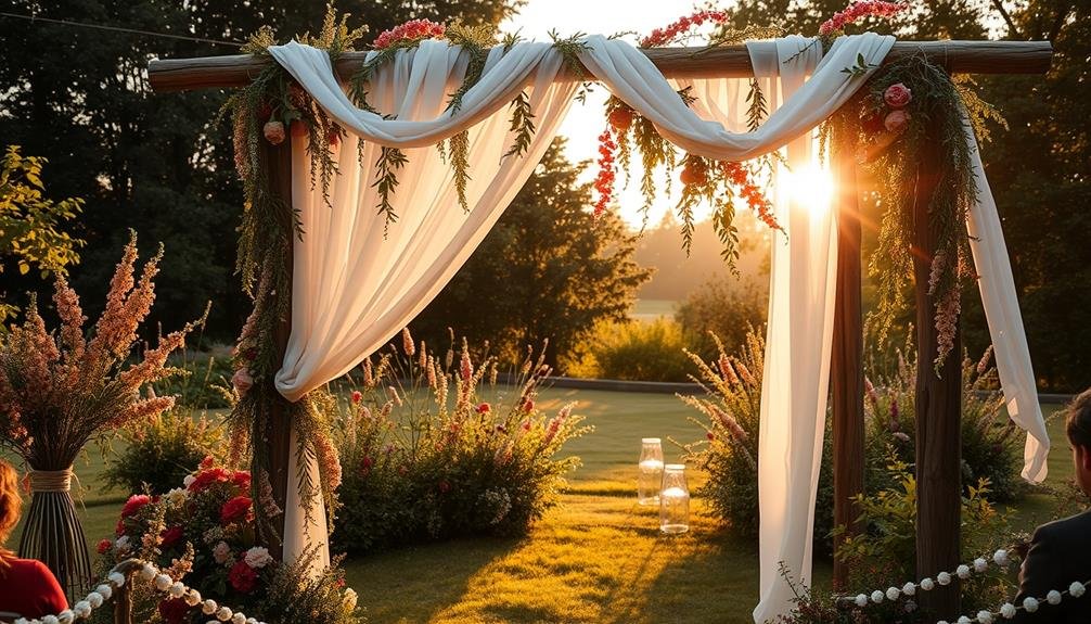 budget friendly wedding arch ideas