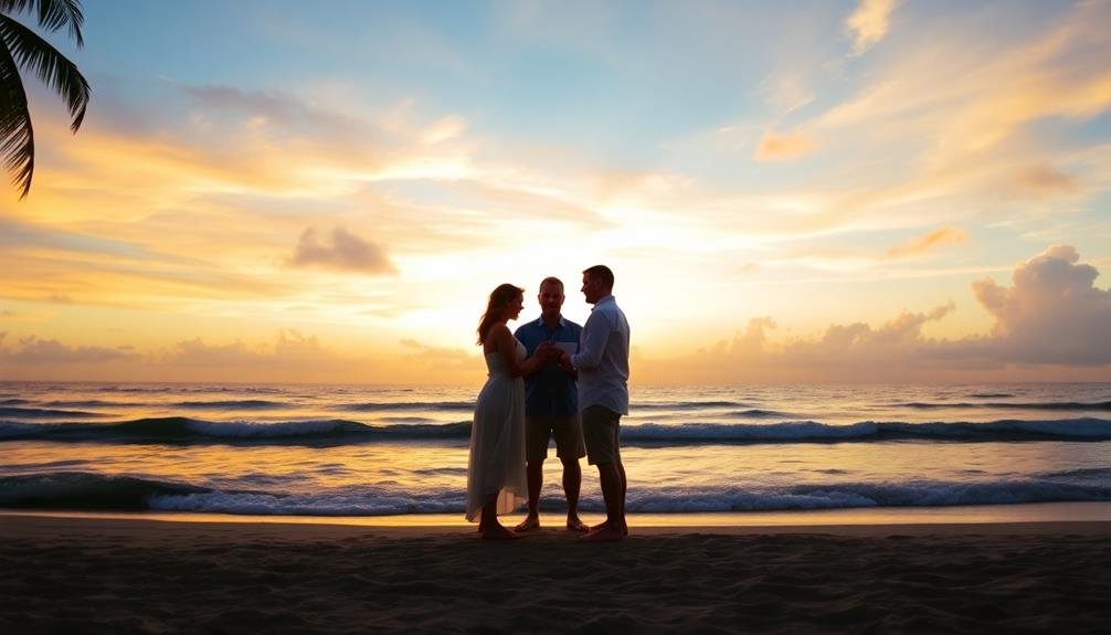 ceremony with loved ones