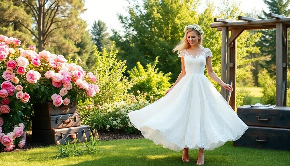 charming retro short gowns