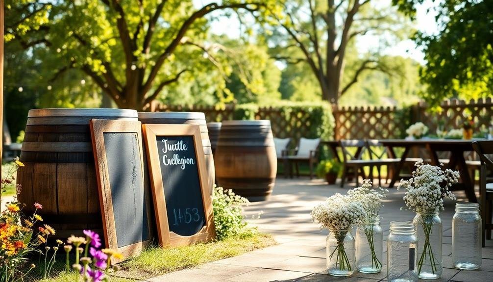 charming rustic chalkboard decor