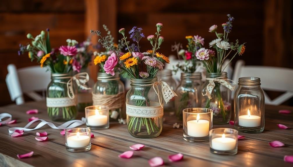 charming rustic jar decor