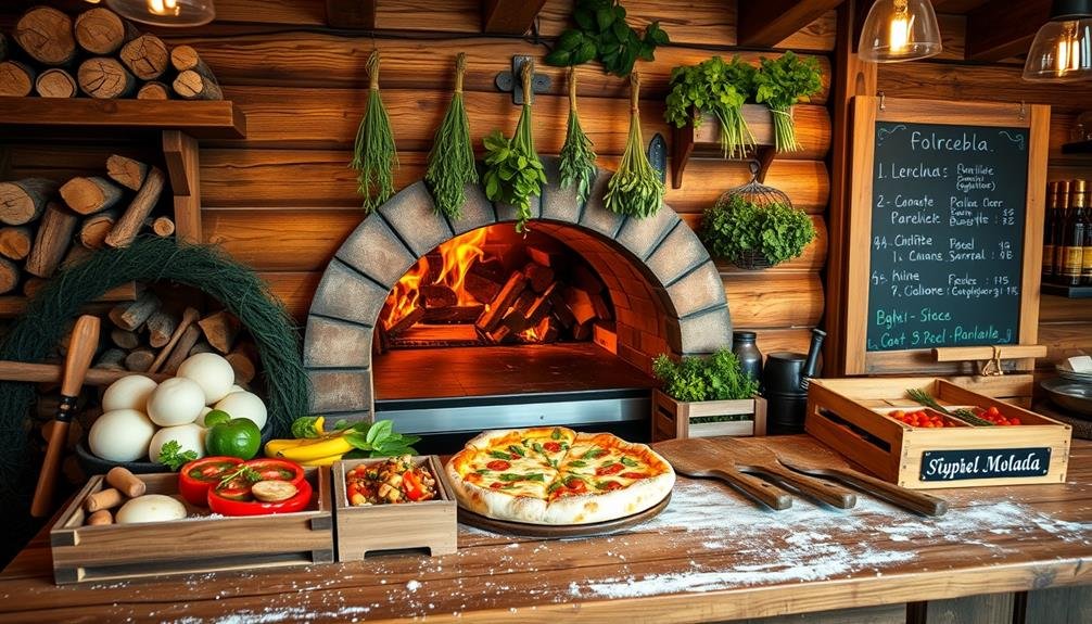 charming rustic pizza experience