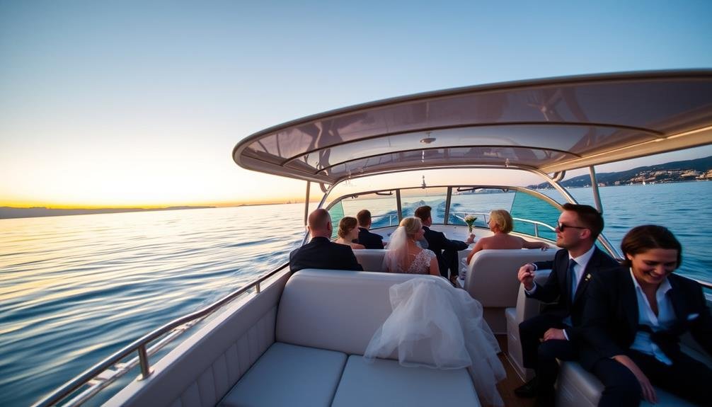 coastal weddings water taxi