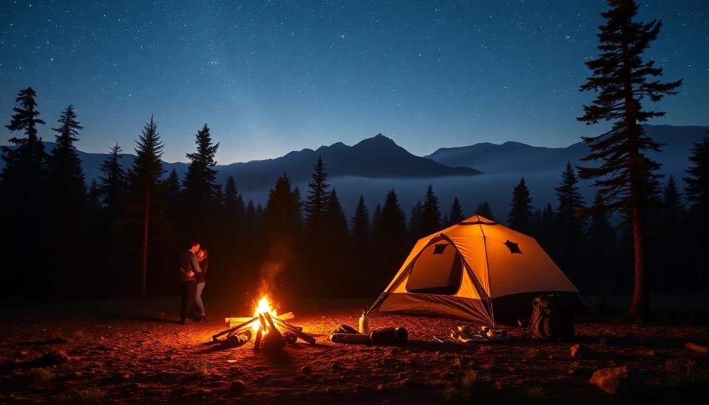 couple s outdoor camping experience