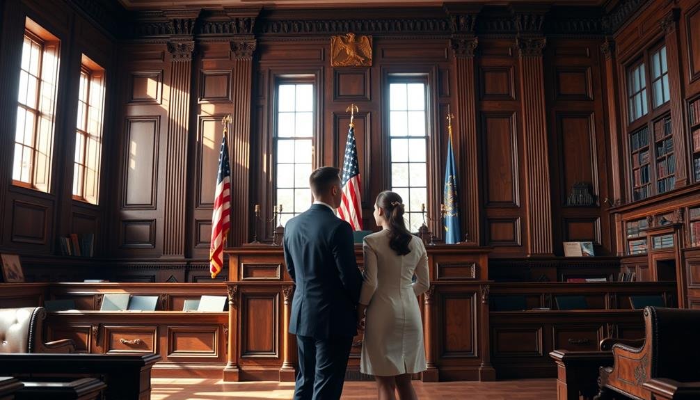 courthouse civil wedding ceremony