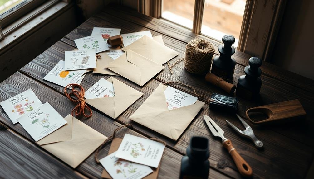 customizable plant seed envelopes