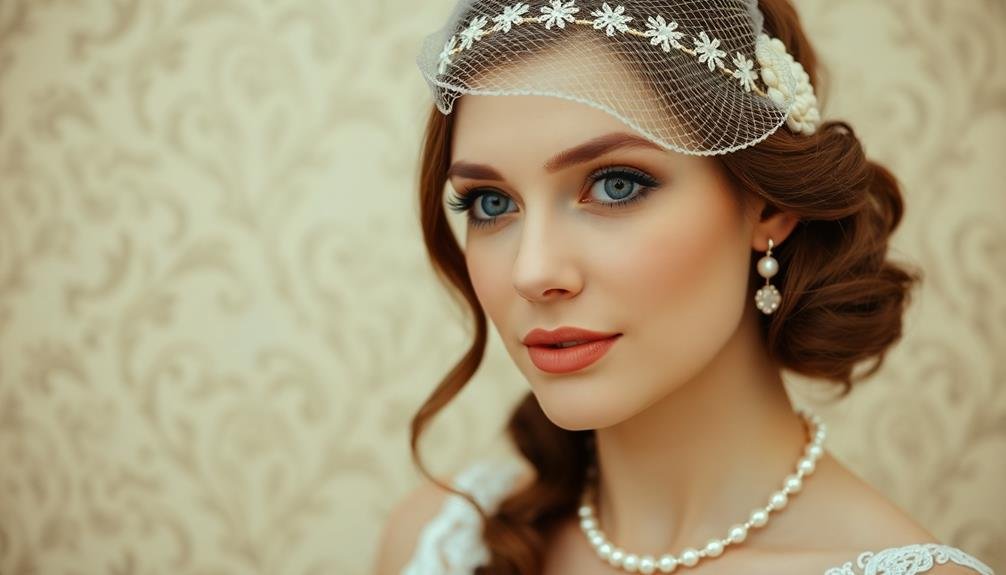 decorative beaded net headband