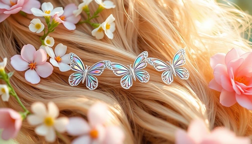 decorative butterfly hair accessories