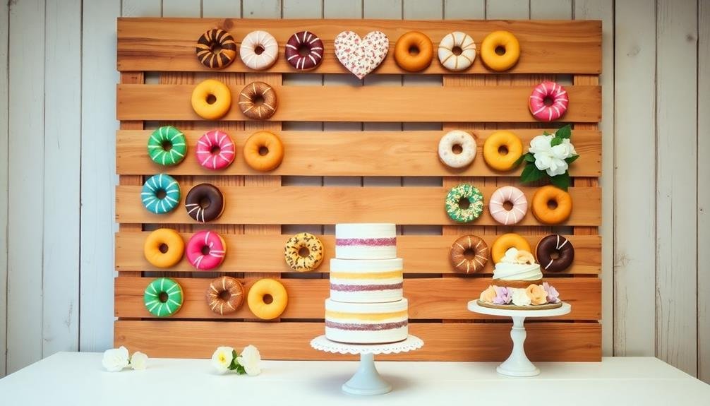 decorative donut presentation board