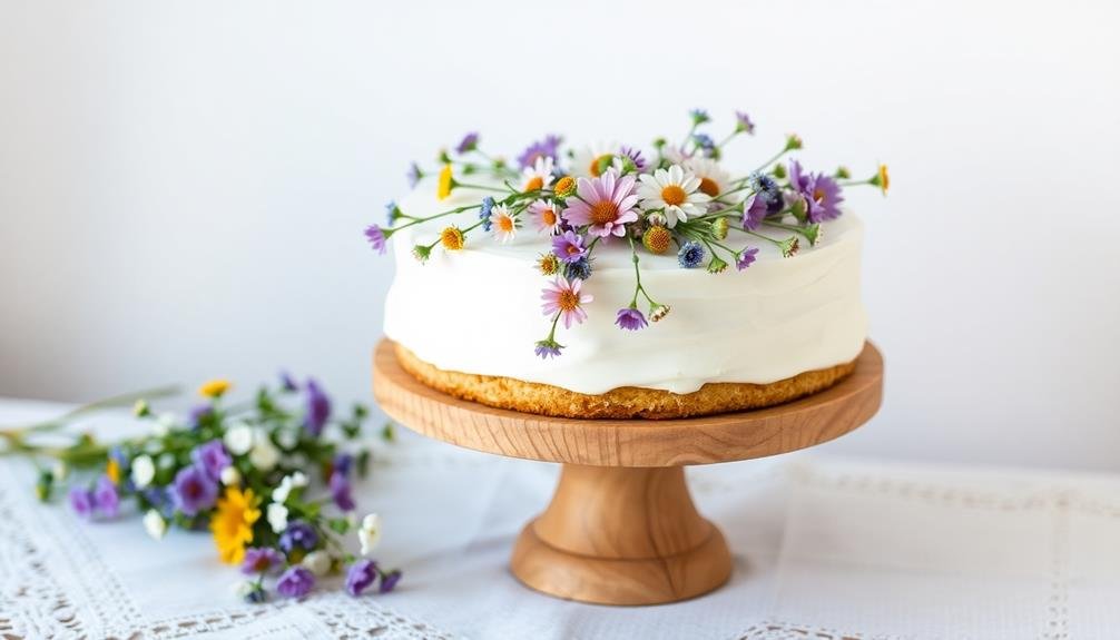 decorative flower cake design