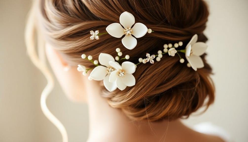 elegant floral hair accessories