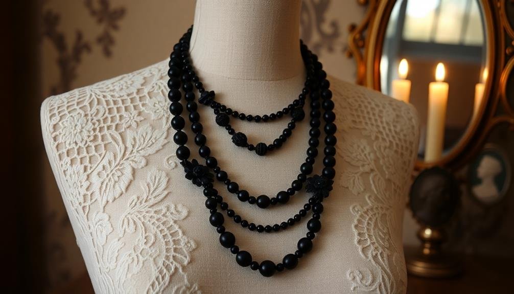 elegant jet beaded jewelry