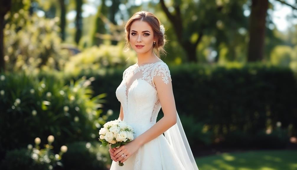 elegant lace a line dress