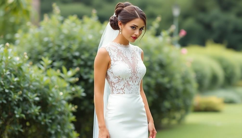 elegant mermaid high neck design