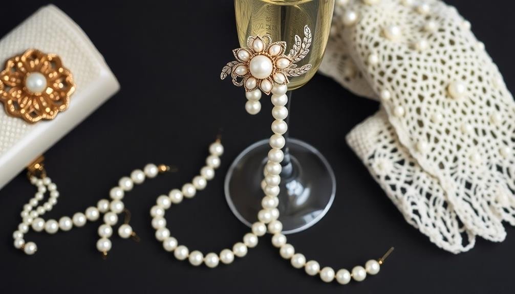 elegant pearl decorated items
