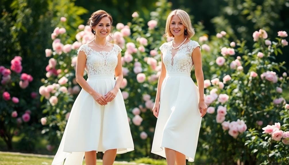 elegant tea length attire