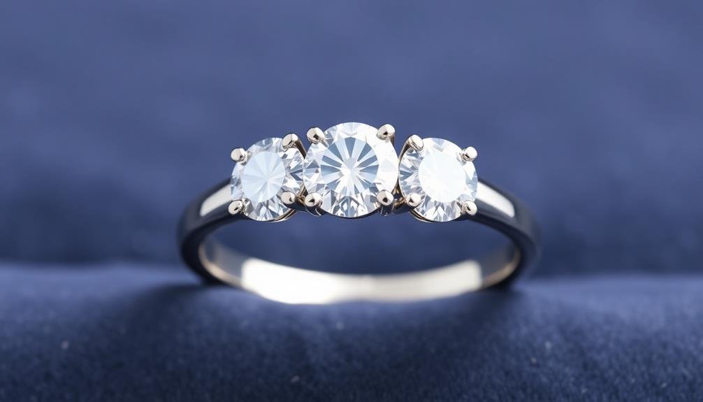 elegant three stone diamond alternatives