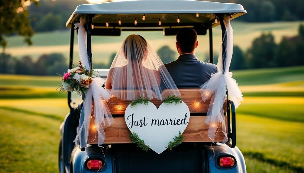 embellished golf carts display