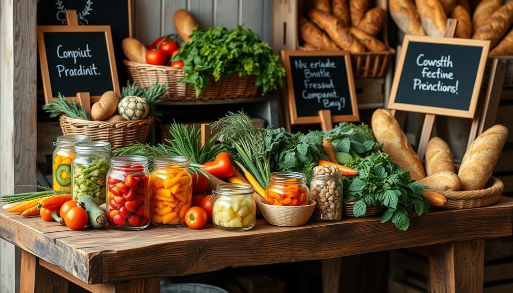 fresh produce display area