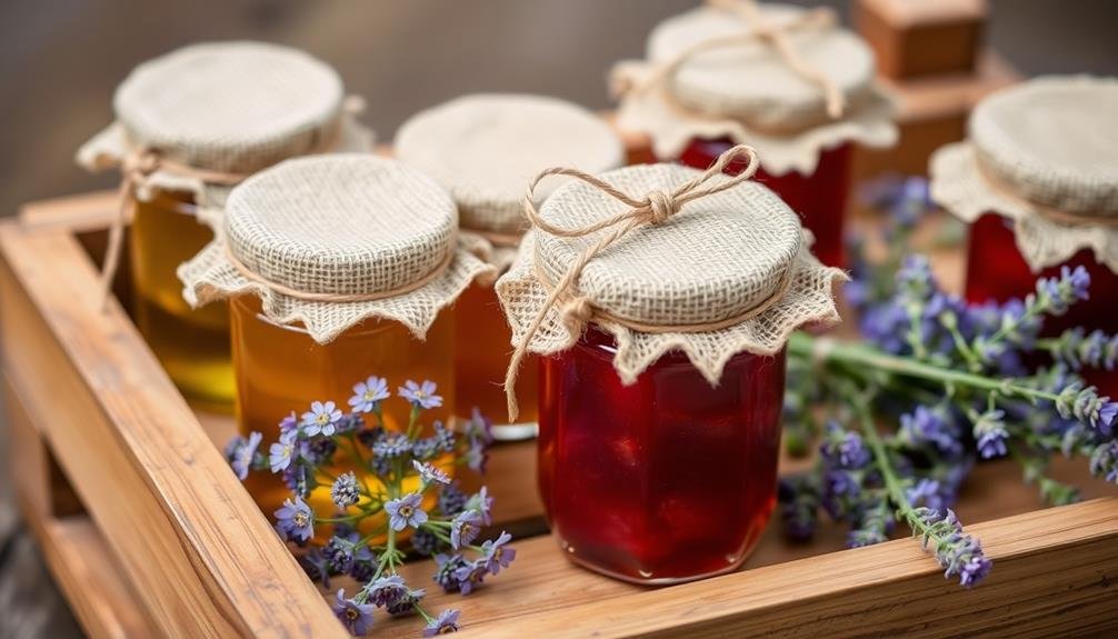 freshly made fruit preserves