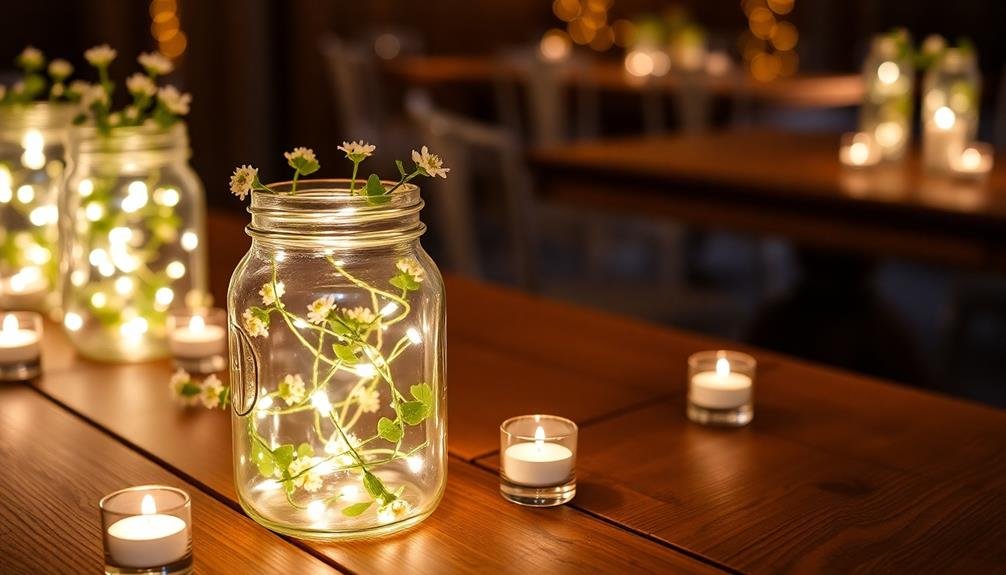 illuminated diy table decor