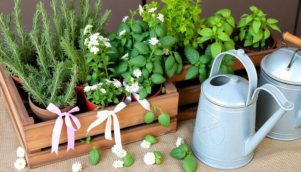 indoor potted herb gardens