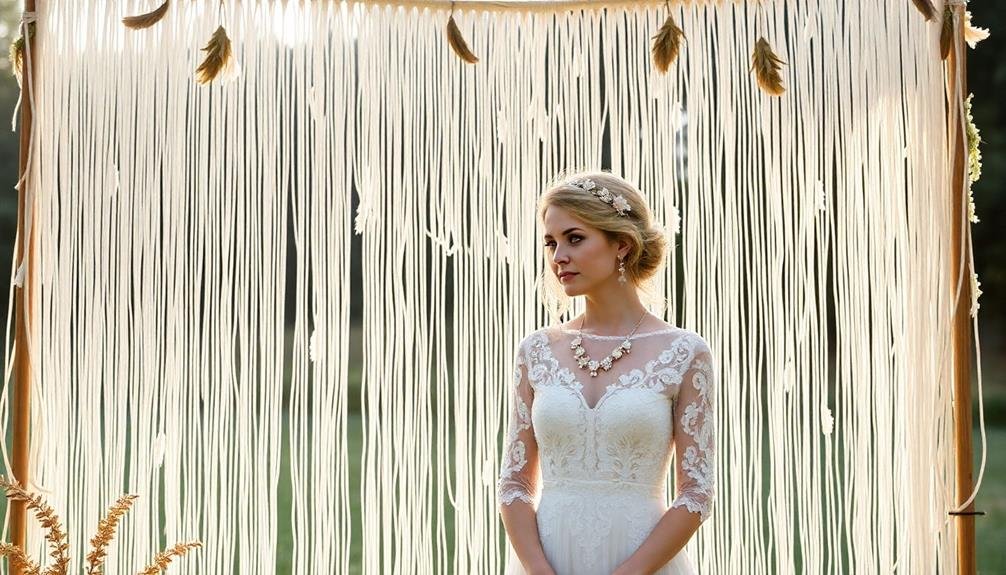 macram wedding decor elements
