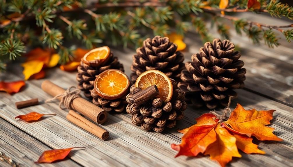 natural pinecone fire starters