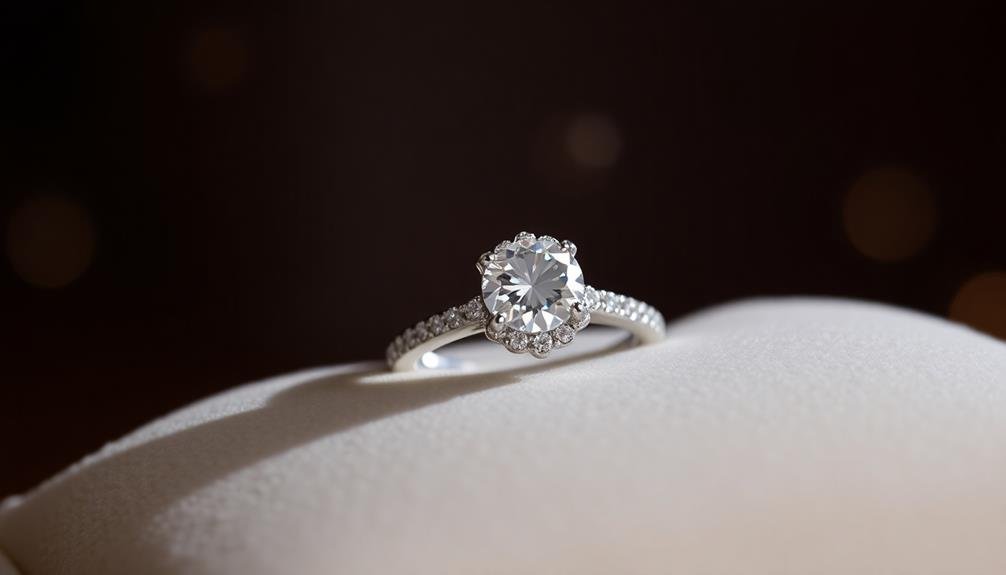 pav set engagement rings