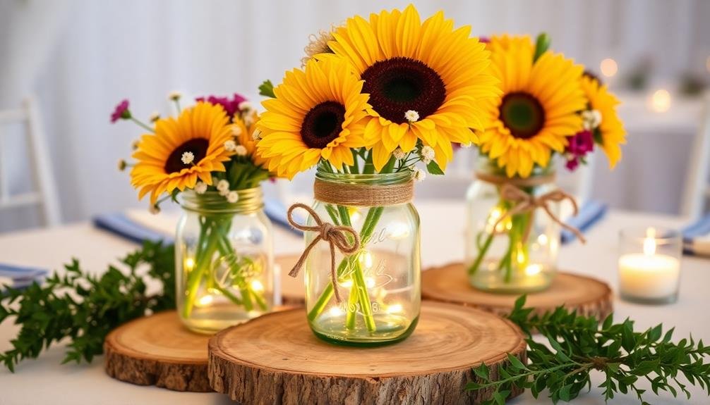 rustic mason jar decor