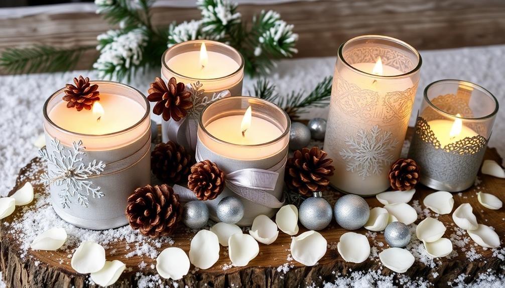 seasonal scented candle containers