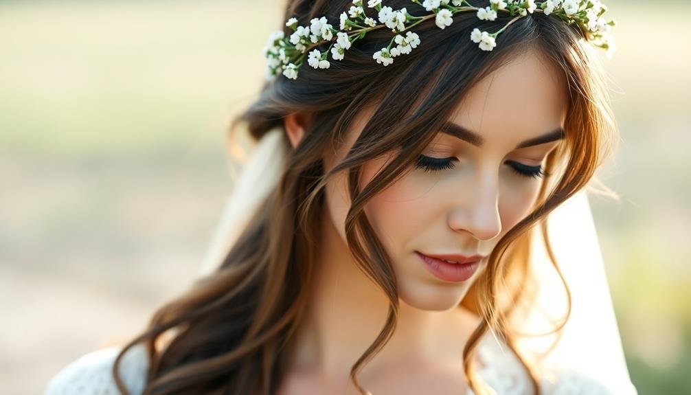 simple floral headpieces design