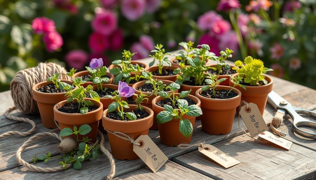 small indoor herb garden