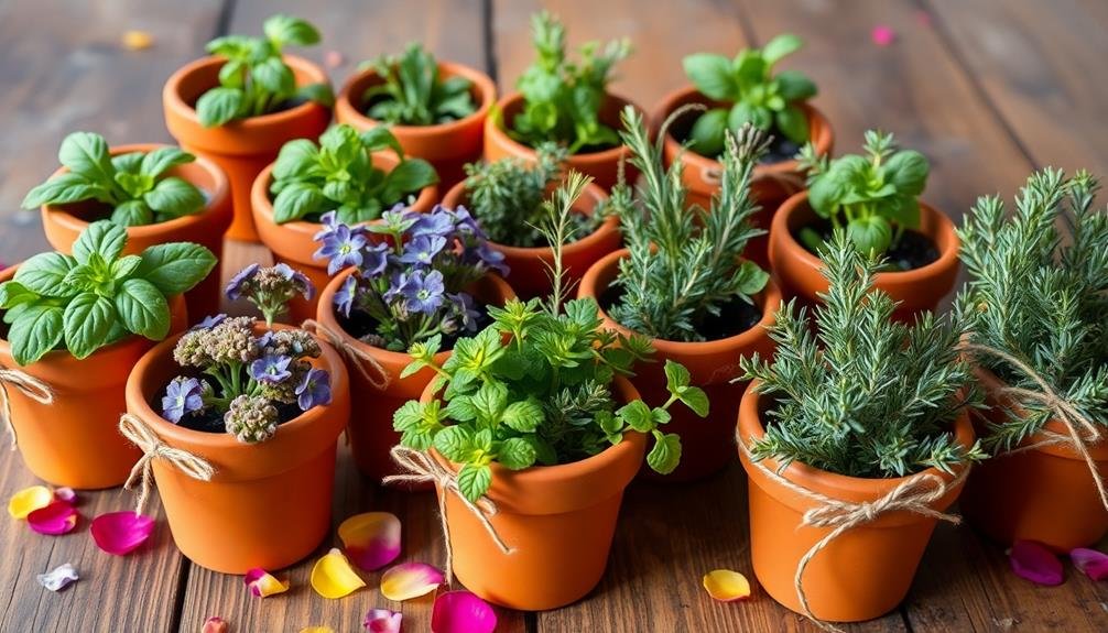 small indoor herb plants