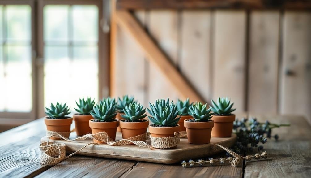 small potted succulent collection