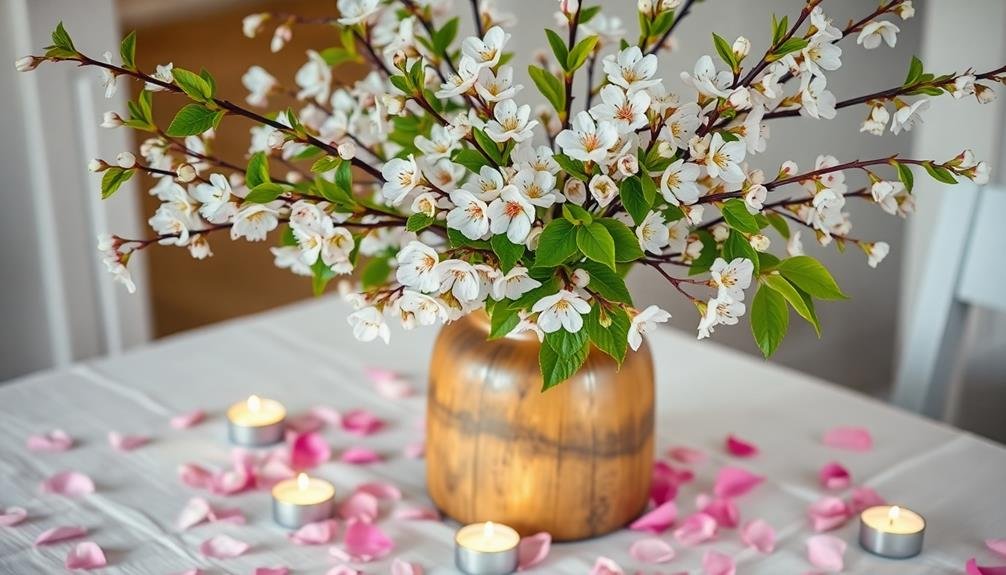 spring themed floral arrangements