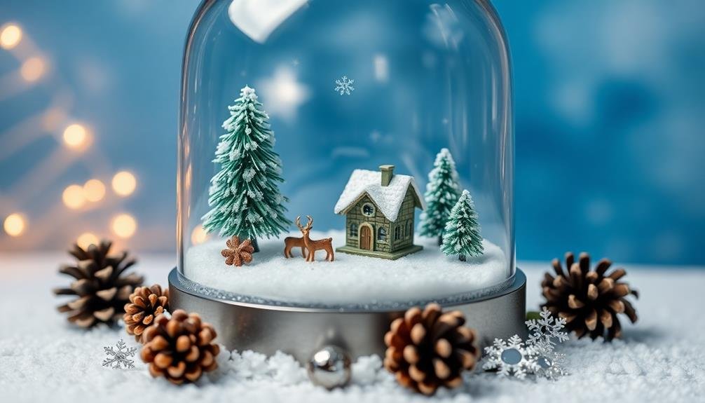 terrariums with snow globe inspiration