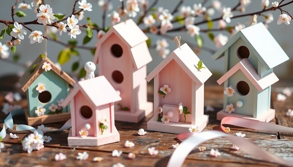 tiny decorative bird homes