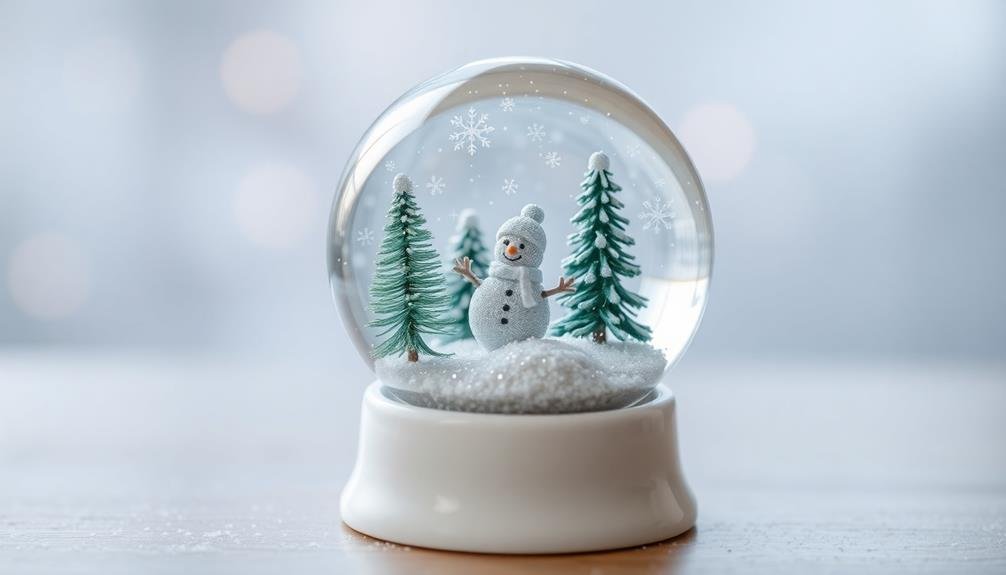 tiny decorative snow globes