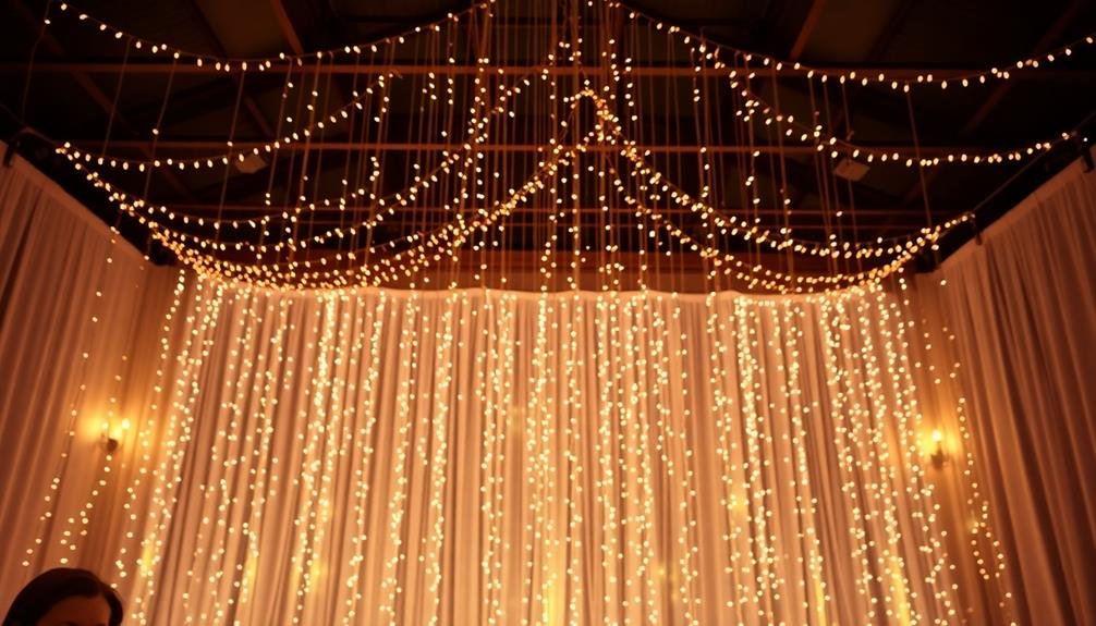 twinkling decorative light curtains