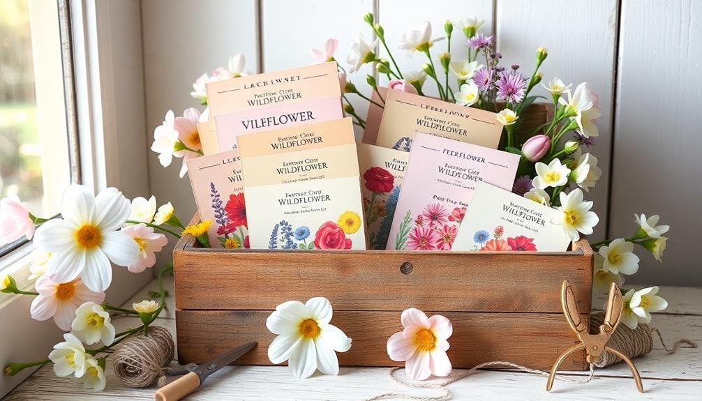 vibrant floral seed collection