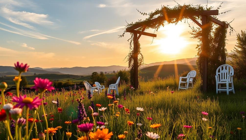 vibrant natural flower fields