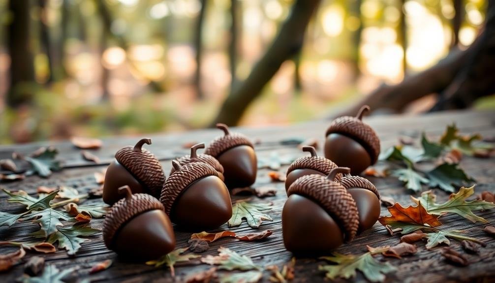 acorn shaped chocolate treats