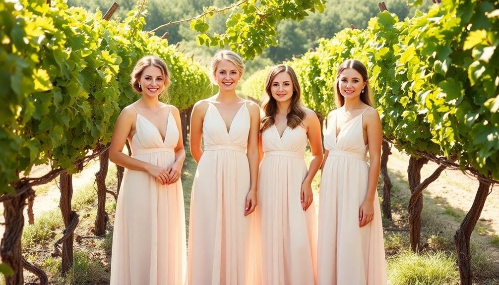 affordable chic bridesmaids dresses