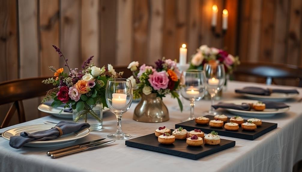 affordable gourmet wedding ideas