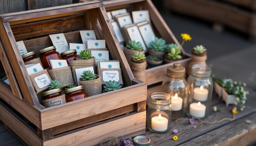 affordable rustic wedding favors